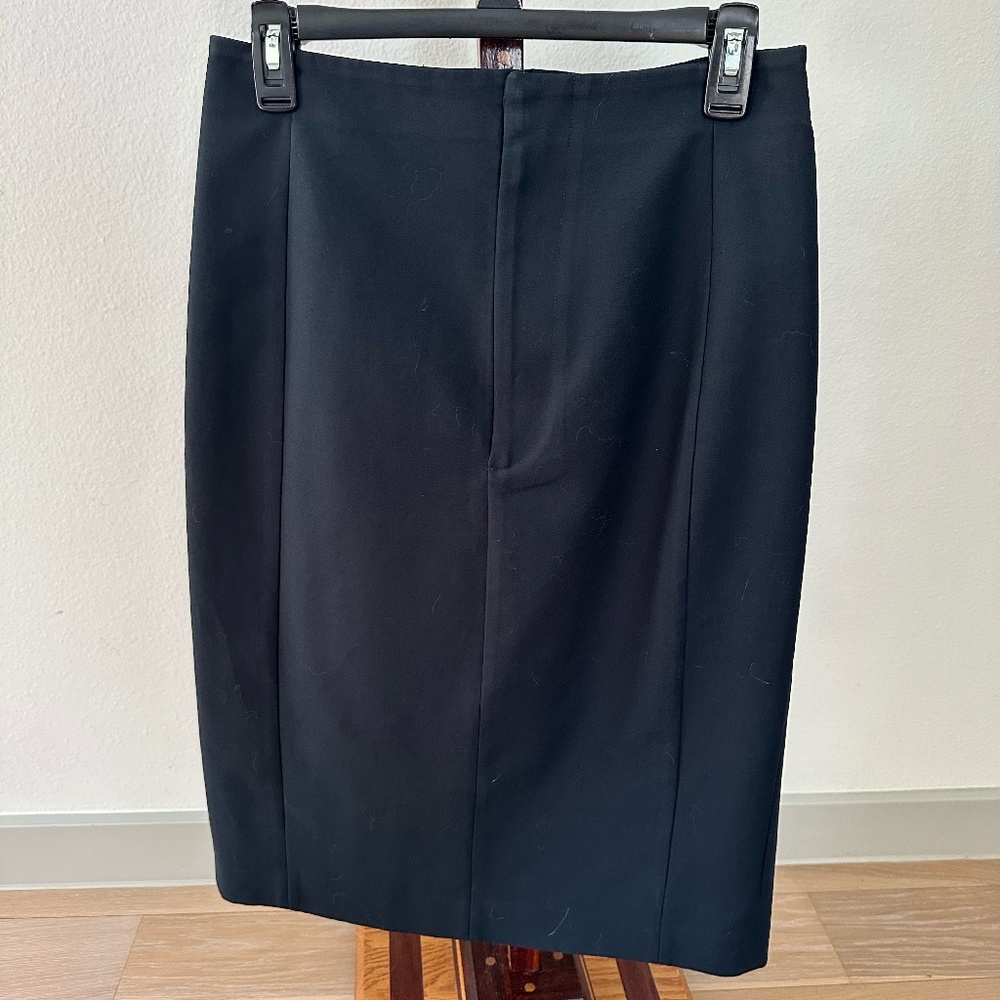 KHAITE Classy 100% Italian Cotton Midi Pencil Skirt